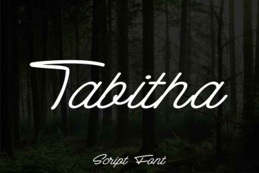 Tabitha Script Font free download – Script font preview