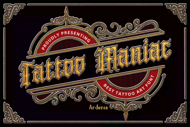 Tattoo Maniac Font free download – Decorative Fonts font preview