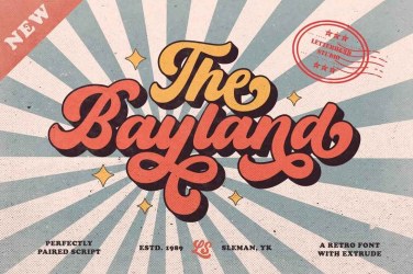 The Bayland Font free download – Script And Handwritten font preview