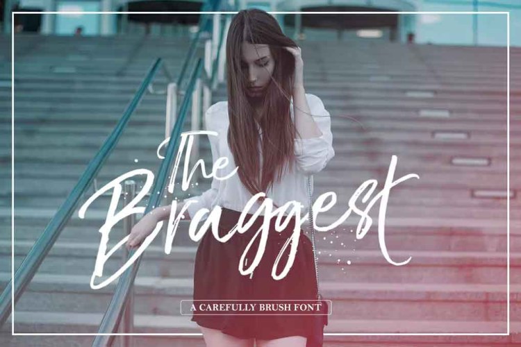 The Braggest Font free download preview 3 – Script And Handwritten font