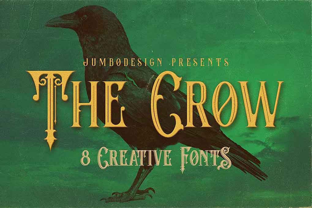 The Crow Vintage Style Font free download – Web Fonts font preview image for Windows and Mac