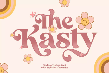 The Kasty Vintage Font free download – Modern font preview