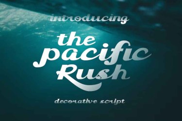 The Pacific Rush Font free download – Script And Handwritten font preview