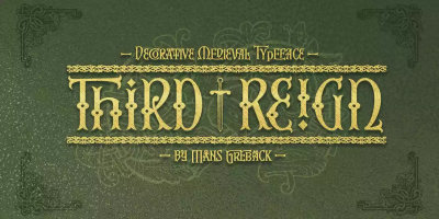Third Reign Font Family free download – Font Family font preview