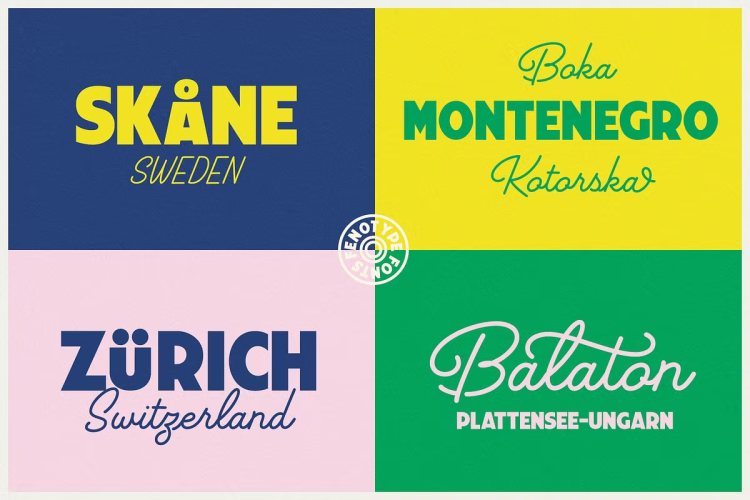Travel Poster Font free download preview 3 – Script And Handwritten font