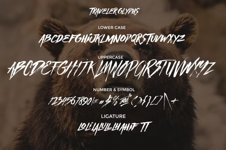 Traveller Font free download preview 5 – Script And Handwritten font