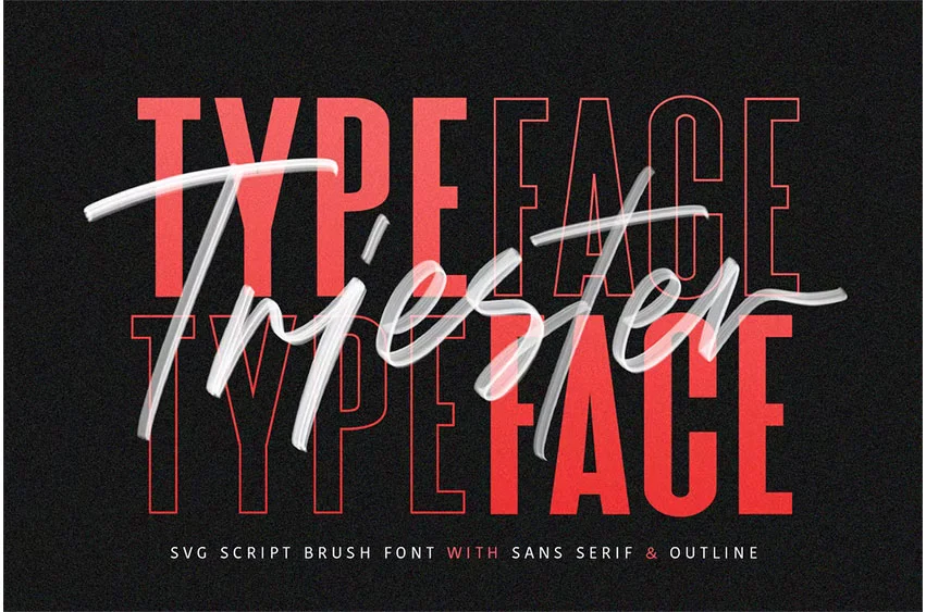 Triester Font free download – Script And Handwritten font preview image for Windows and Mac