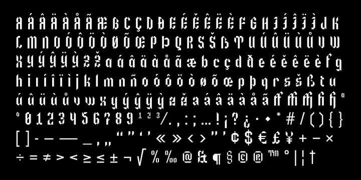 Trisquare Font free download preview 6 – Display Fonts font