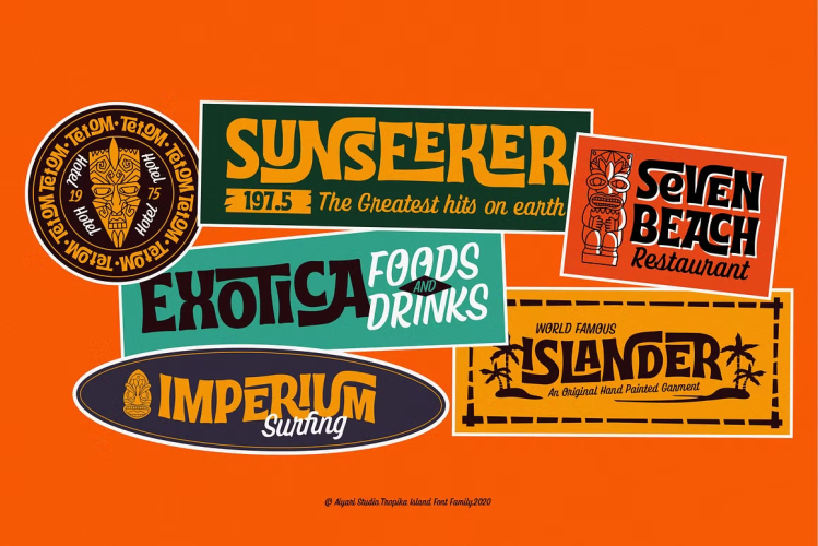 Tropika Island Font free download preview 7 – Display Fonts font
