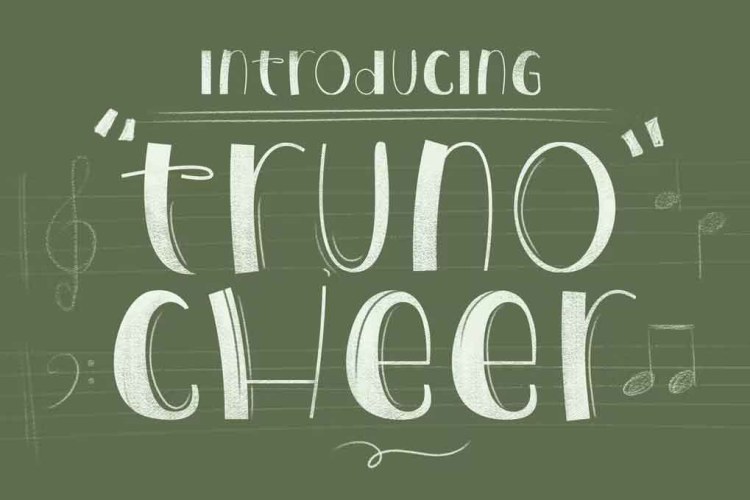 Truno Cheer Font free download preview 2 – Sans Serif Fonts font