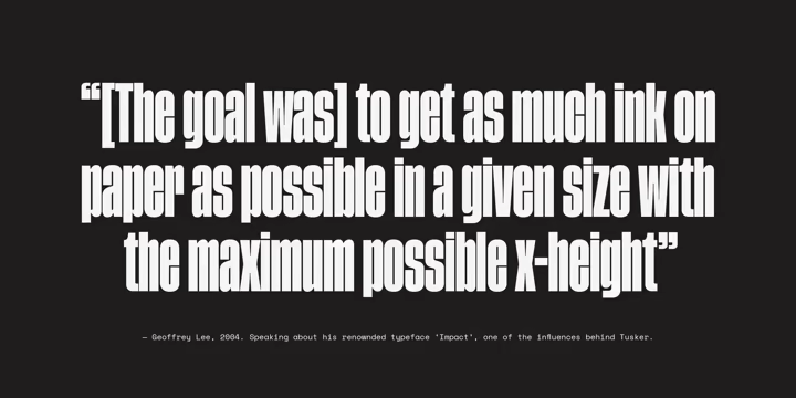 Tusker Grotesk Font Family free download preview 2 – Sans Serif Fonts font