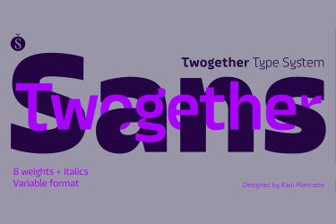 Twogether Sans Font Family free download – Sans Serif Fonts font preview