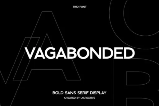 Vagabonded Font free download – Sans Serif Fonts font preview image for Windows and Mac