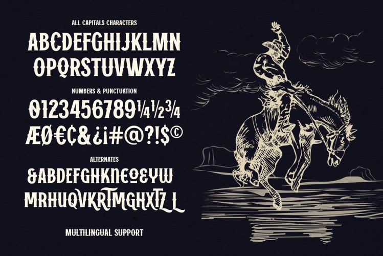 Vanzers Font free download preview 4 – Display Fonts font