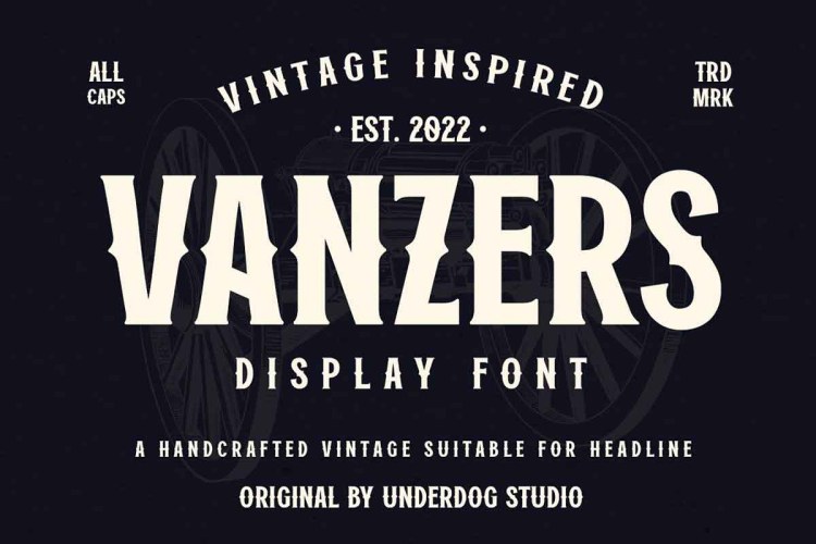 Vanzers Font free download preview 5 – Display Fonts font