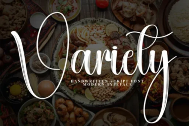 Variety Calligraphy Font free download – Script And Handwritten font preview