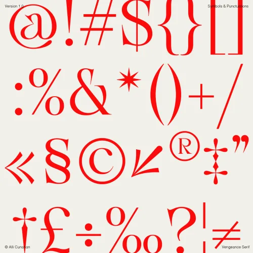 Vengeance Serif Font free download preview 2 – Serif Fonts font