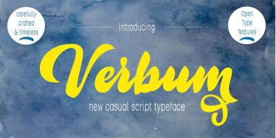 Verbum Font free download – Script font preview
