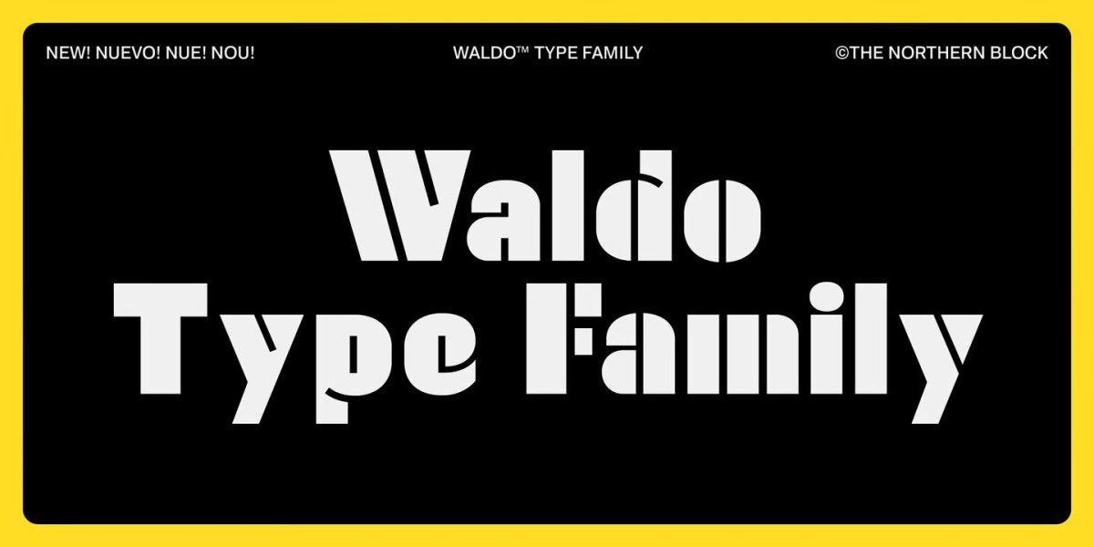 Waldo Font Family free download – Display Fonts font preview image for Windows and Mac