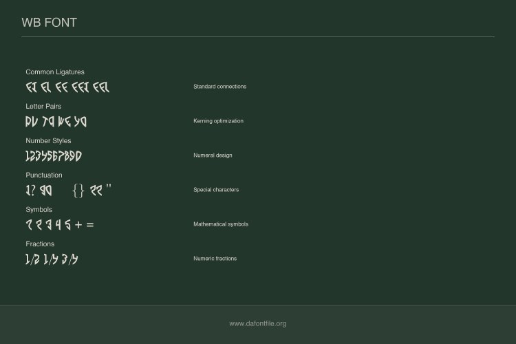 Warner Bros. Font free download preview 4 – Display Fonts font