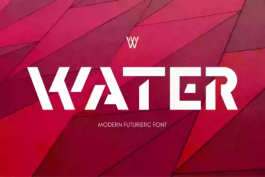Water Font free download – Sans Serif Fonts font preview