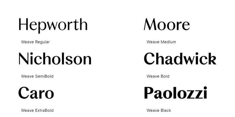 Weave Font Family free download preview 1 – Sans Serif Fonts font