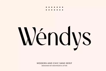 Wendys Font free download – Modern font preview