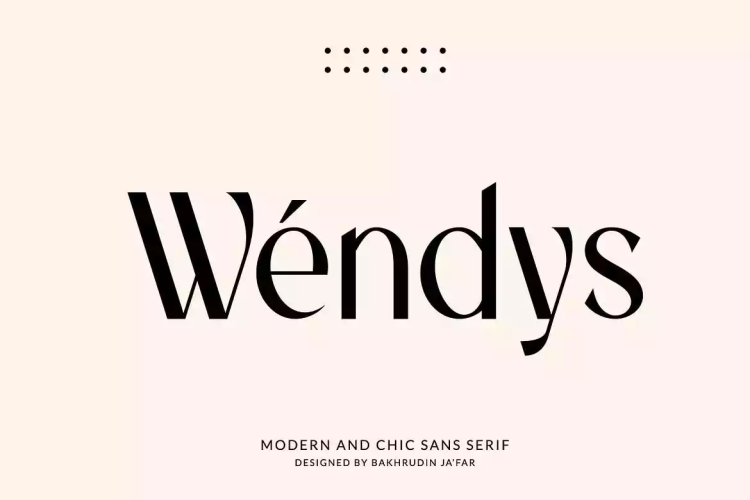 Wendys Font free download preview 9 – Serif Fonts font