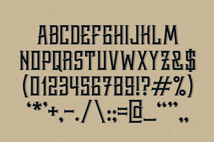 Whiskey label Font free download preview 2 – Serif Fonts font