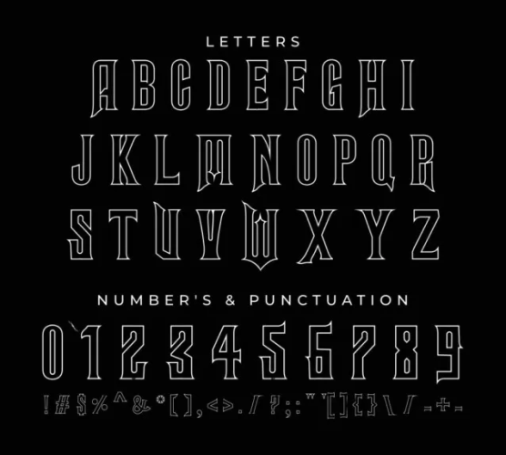 Wicked Font free download preview 1 – Display Fonts font