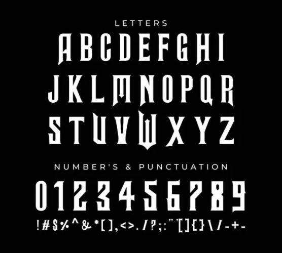 Wicked Font free download preview 2 – Display Fonts font