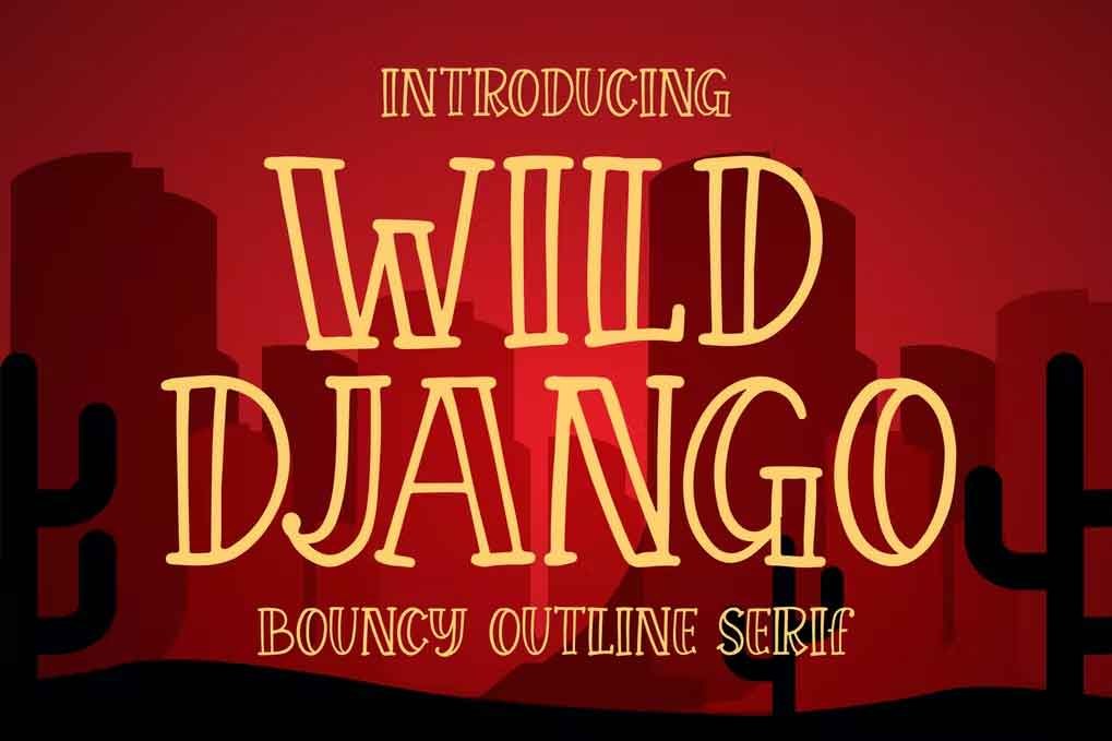 Wild Django Font free download – Serif Fonts font preview image for Windows and Mac