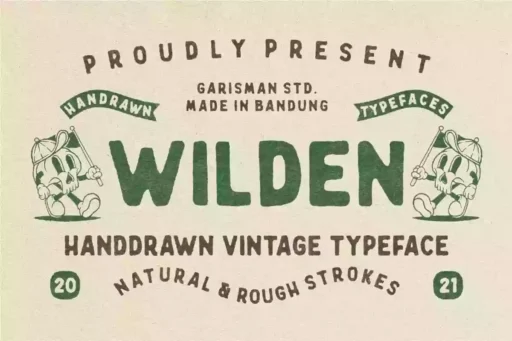 Wilden Font free download – Display Fonts font preview image for Windows and Mac