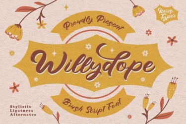 Willydope Font free download – Script font preview
