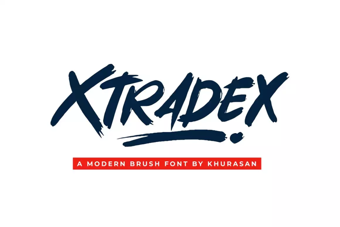 Xtradex Brush Font free download – Brush Fonts font preview image for Windows and Mac