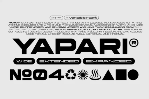 Yapari Font free download preview 6 – Sans Serif Fonts font