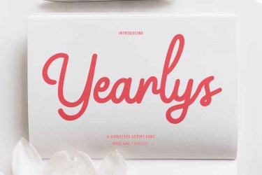 Yearlys Retro Script Font free download – Script font preview