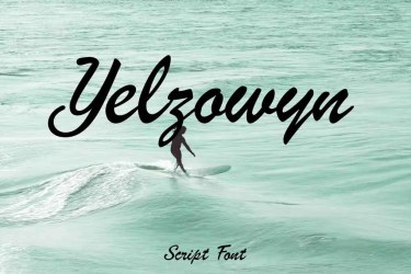 Yelzowyn Script Font free download – Script font preview