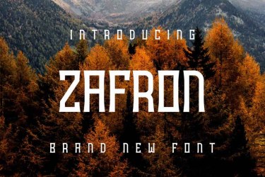 Zafron Font free download – Sans Serif Fonts font preview