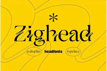 Zighead Display Font free download – Typeface font preview