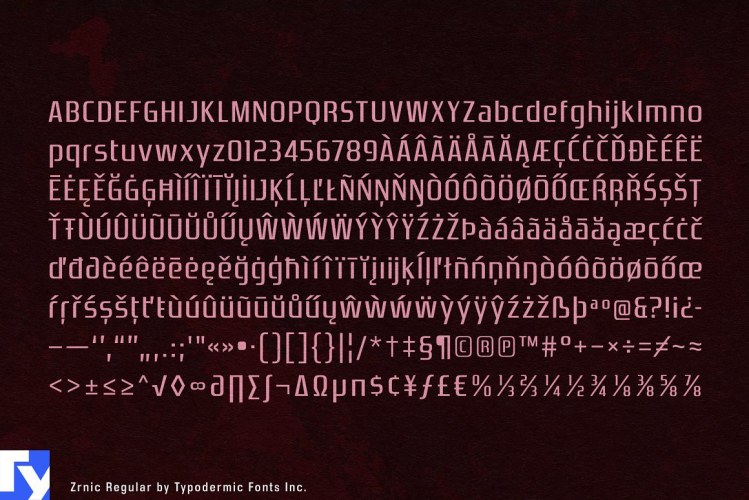 Zrnic Font Family free download preview 4 – Sans Serif Fonts font