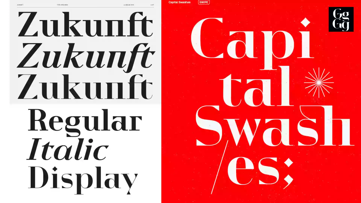 Zukunft Font free download – Serif Fonts font preview image for Windows and Mac